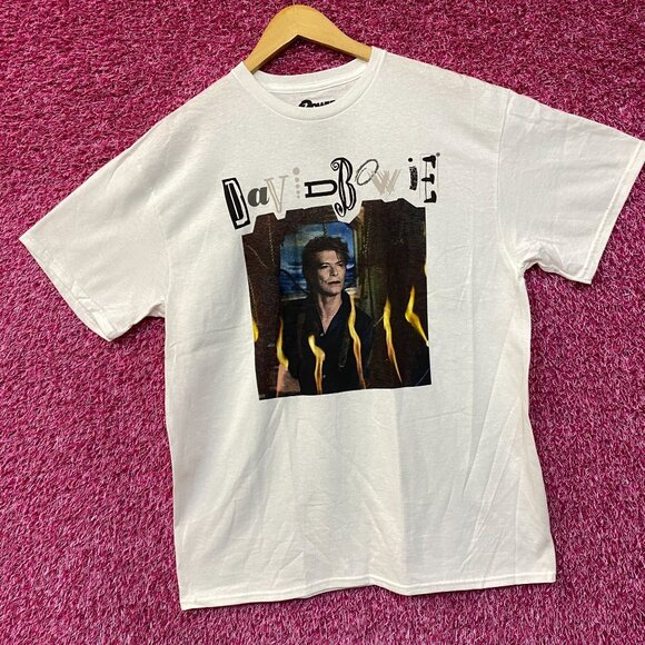 David Bowie Retro Graphic T-Shirt Size Large - Picture 3 of 4